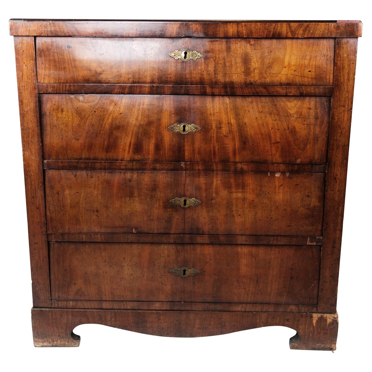 empire chest of drawers with four mahogany drawers 1840s UY-1000715