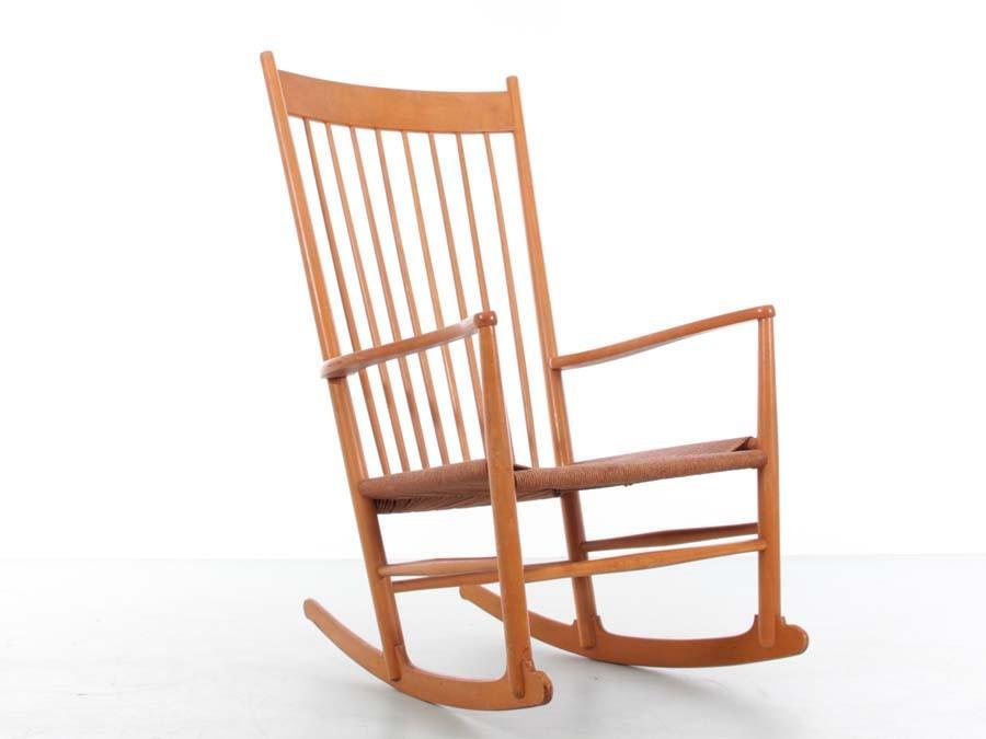 mid century scandinavian model j16 rocking chair by hans wegner for fdb PI-1000825