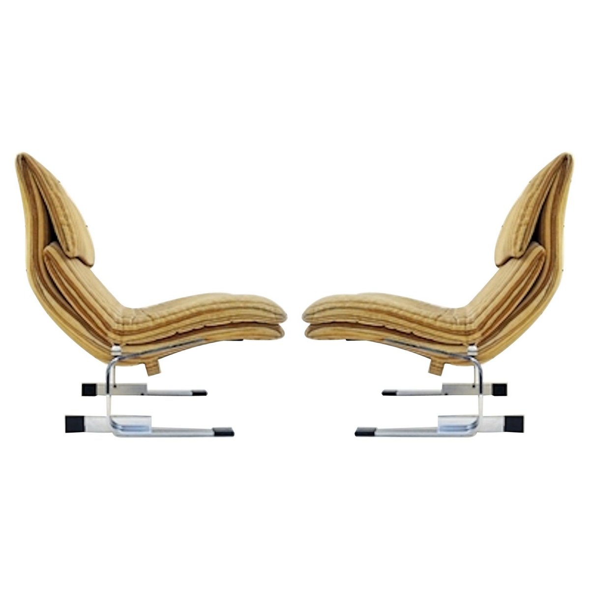 lounge chairs by giovanni offredi for saporiti 1970s set of 2 FGA-1001134