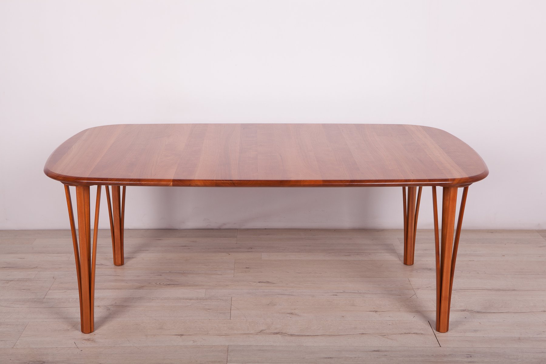 mid century cherrywood coffee table by severin hansen for haslev mobelsnedkeri 1960s NIT-1001878