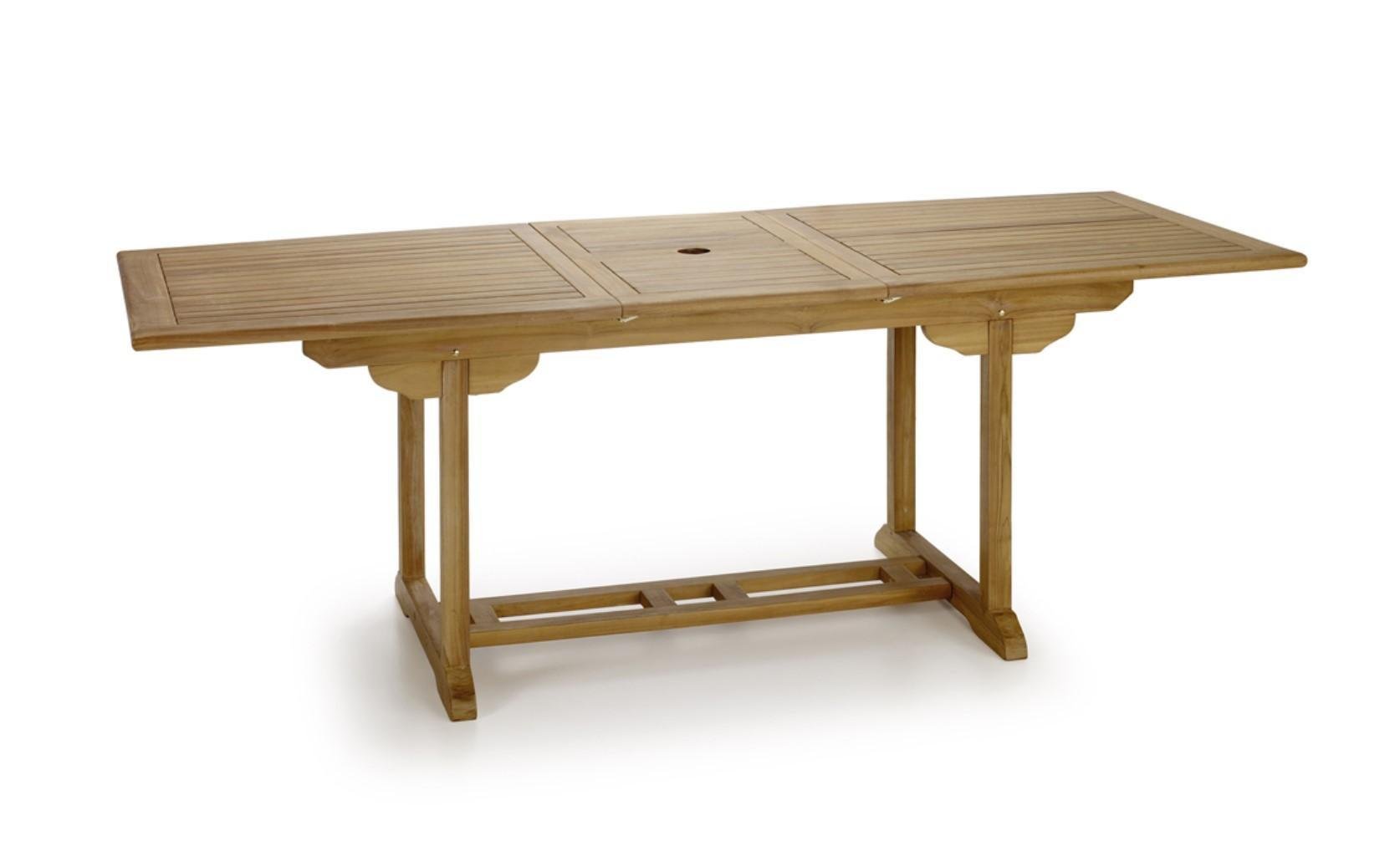 Teak Rectangular Foldable Dining Table for sale at Pamono