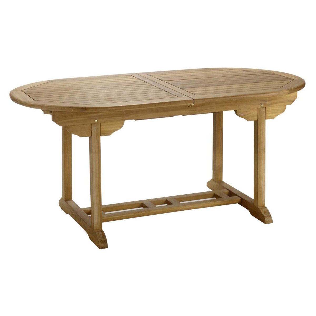 teak oval foldable dining table 1 PSK-1002453