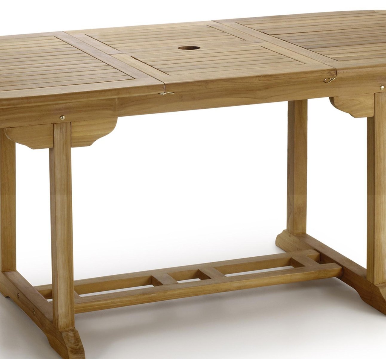 Teak Oval Foldable Dining Table for sale at Pamono