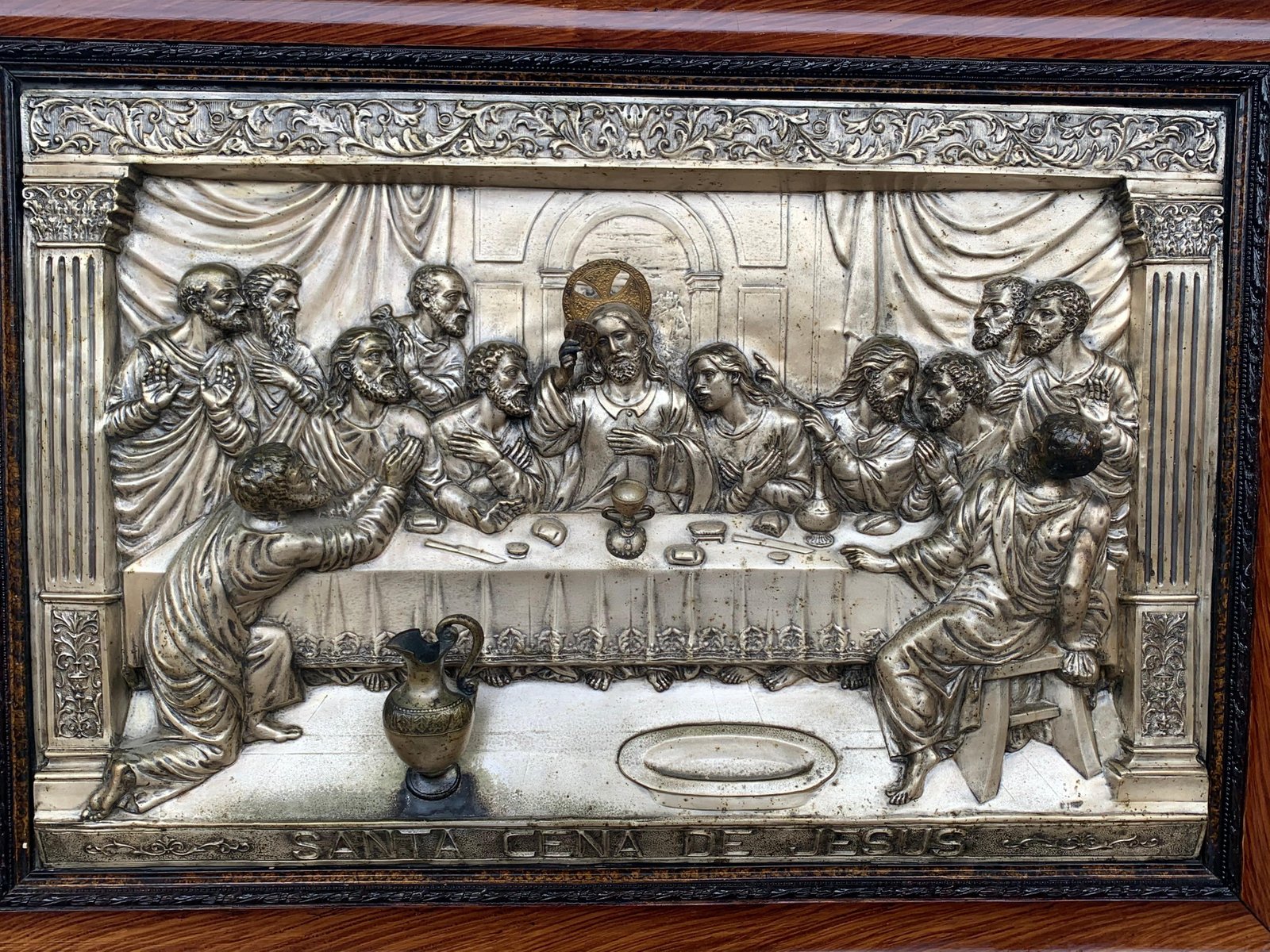 20th Century The Last Supper Metal Relief for sale at Pamono