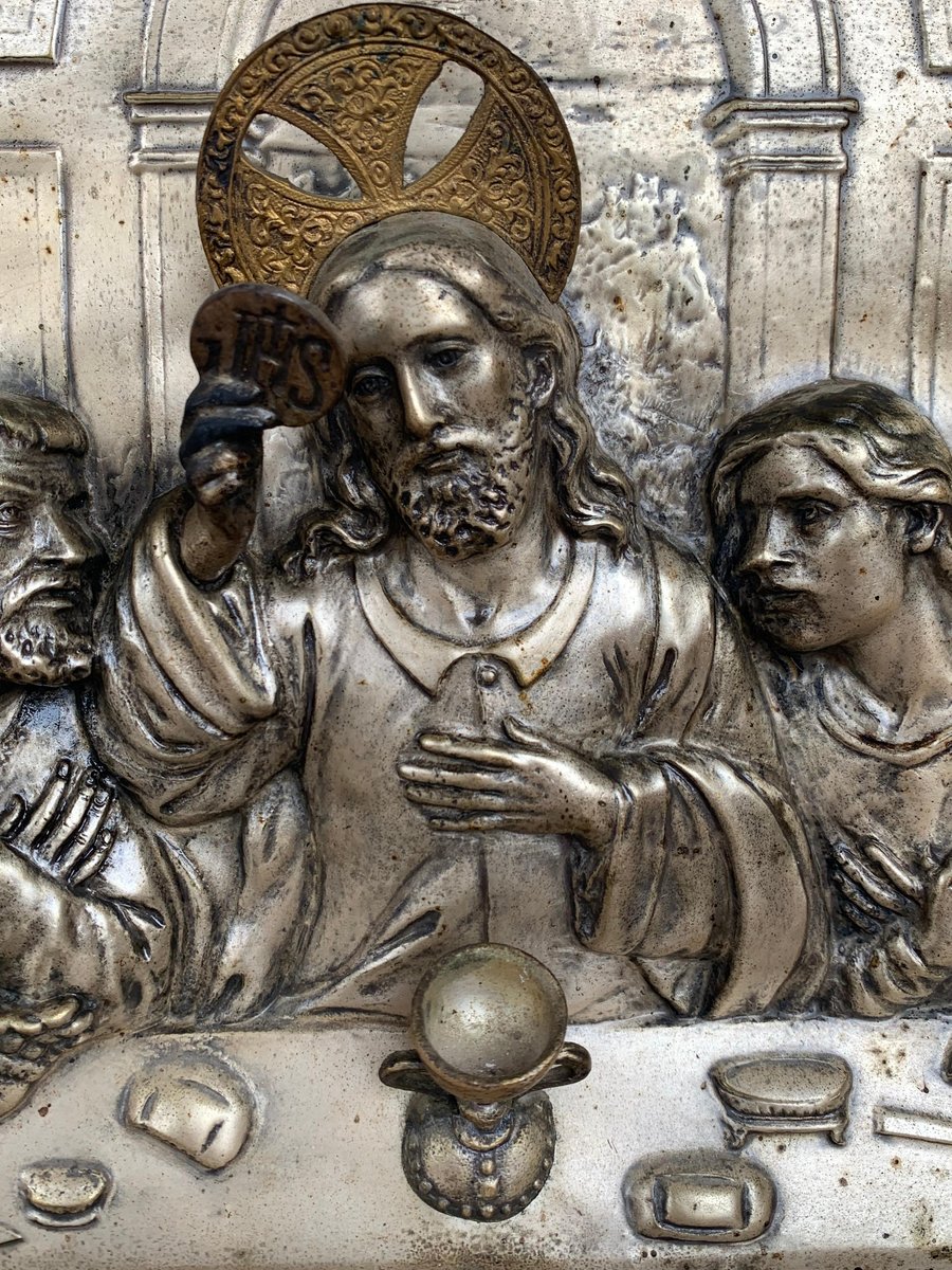 20th Century The Last Supper Metal Relief for sale at Pamono