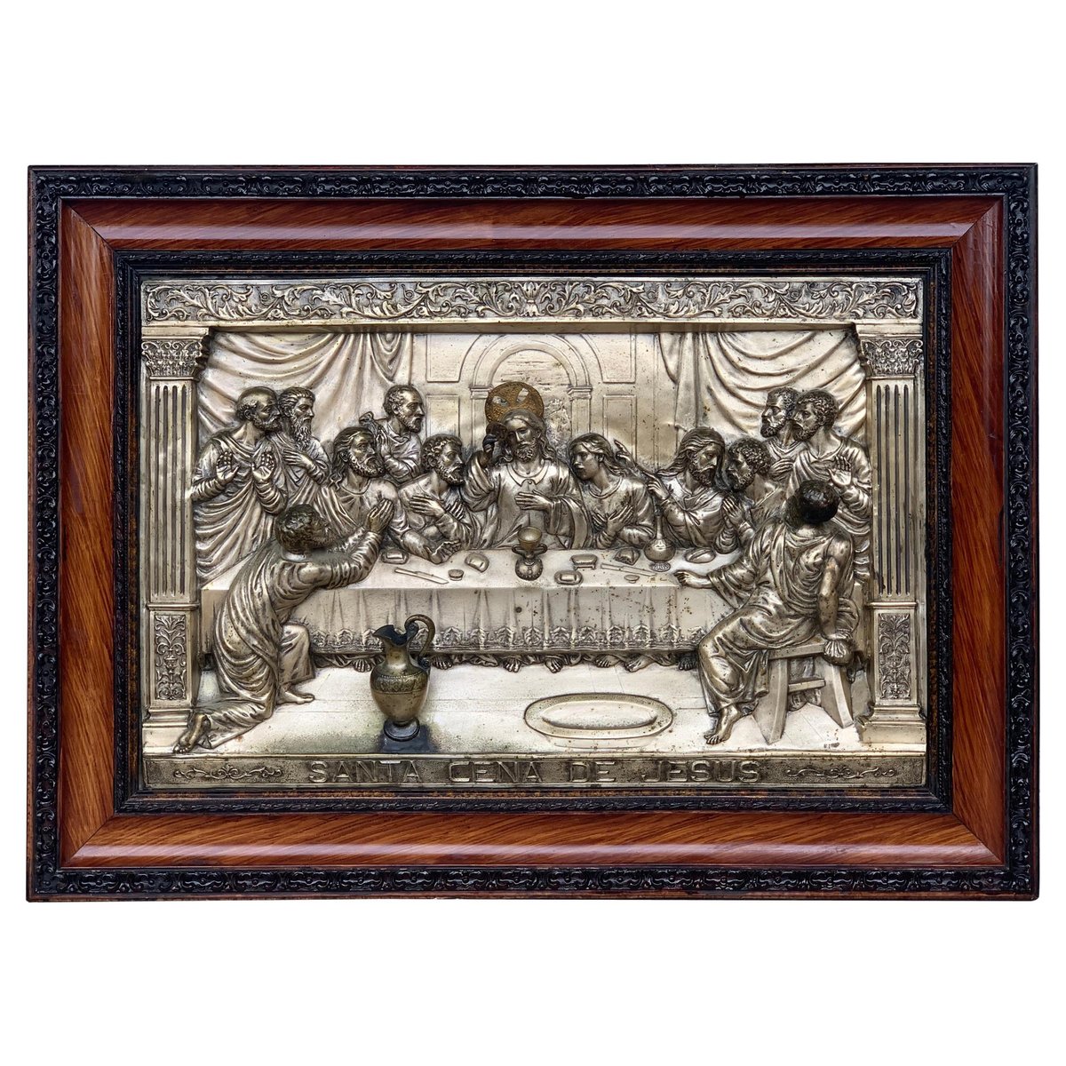20th Century The Last Supper Metal Relief for sale at Pamono