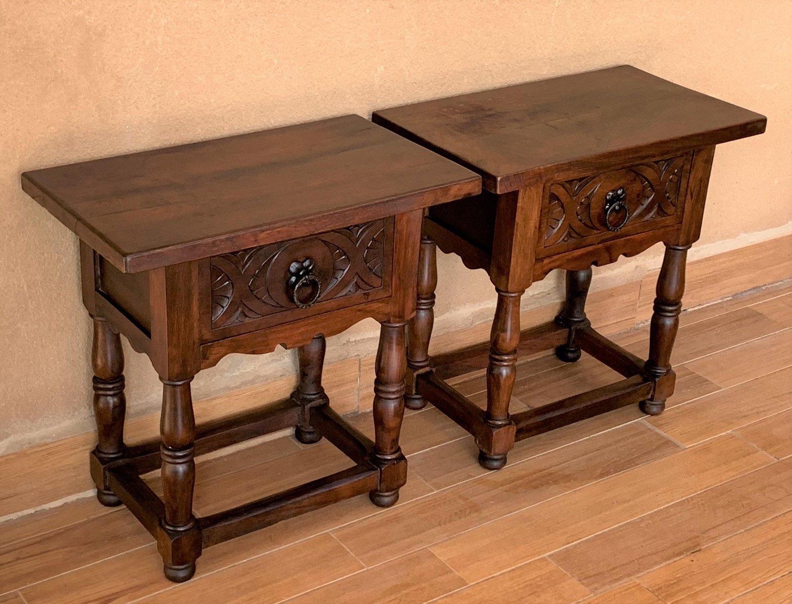 19th Century Spanish Nightstands, Set of 2 for sale at Pamono