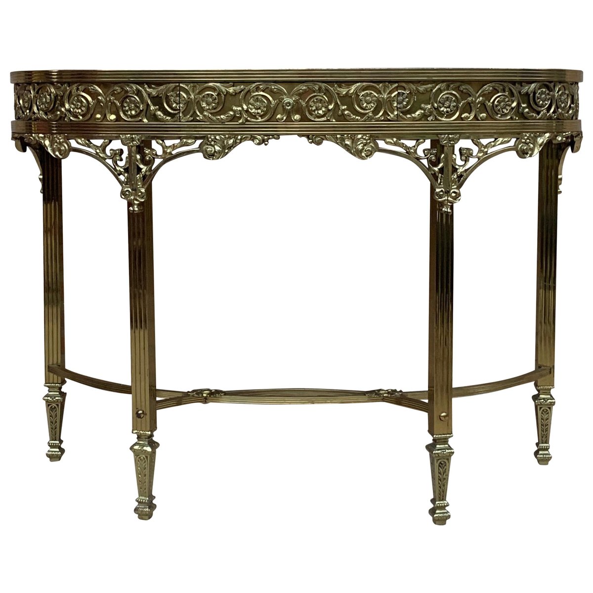 french bronze kidney mirrored dressing table 1 PSK-1002817
