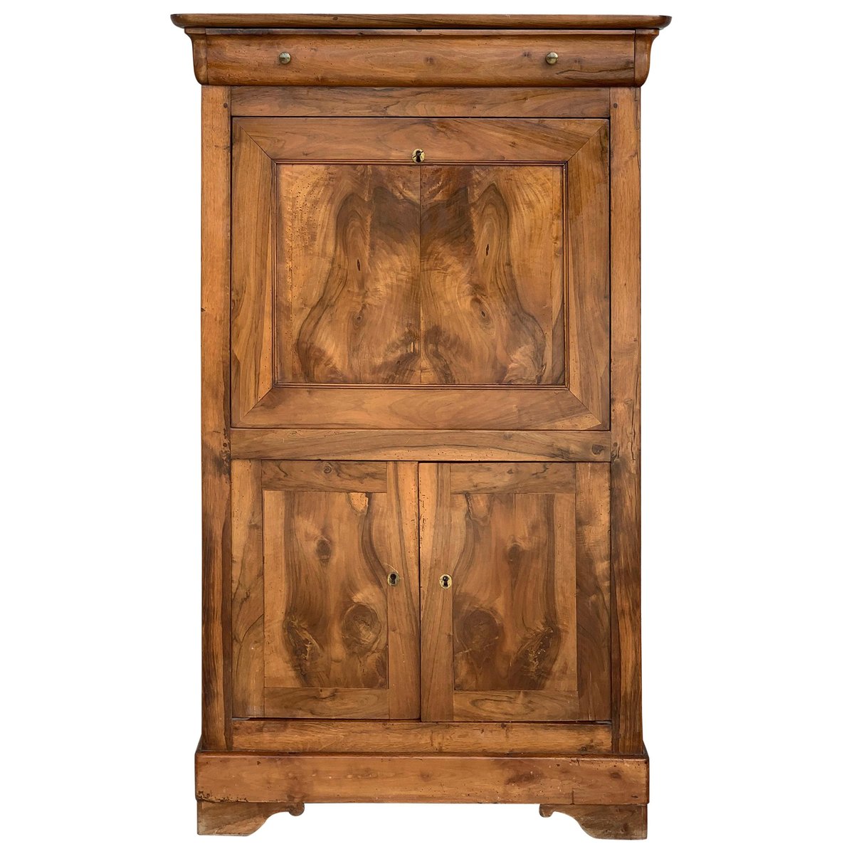 18th century catalan drop front oak secretary desk or abattant spain PSK-1003054