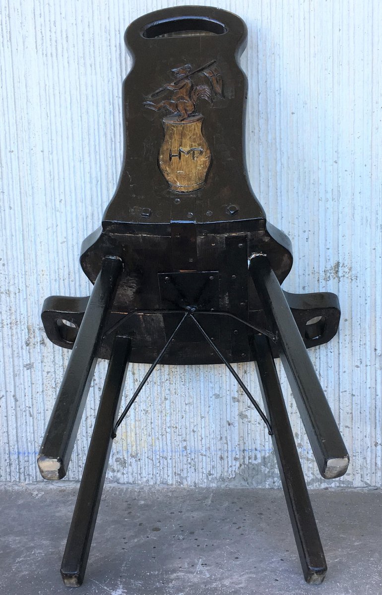 vintage spanish sgabello carved side chair or stool PSK-1003059