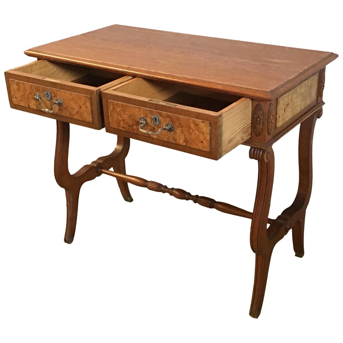 20th english georgian oak two drawers desk PSK-1003258