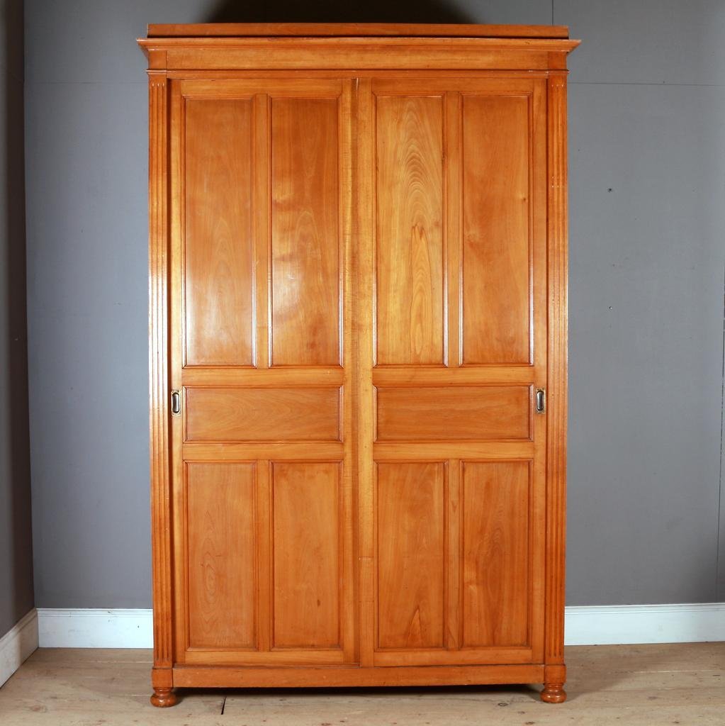 french fruitwood housekeeper s cupboard linen press AGG-1003831