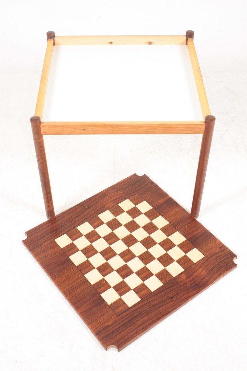 mid century game table in rosewood by georg petersen 1960s FK-1004706