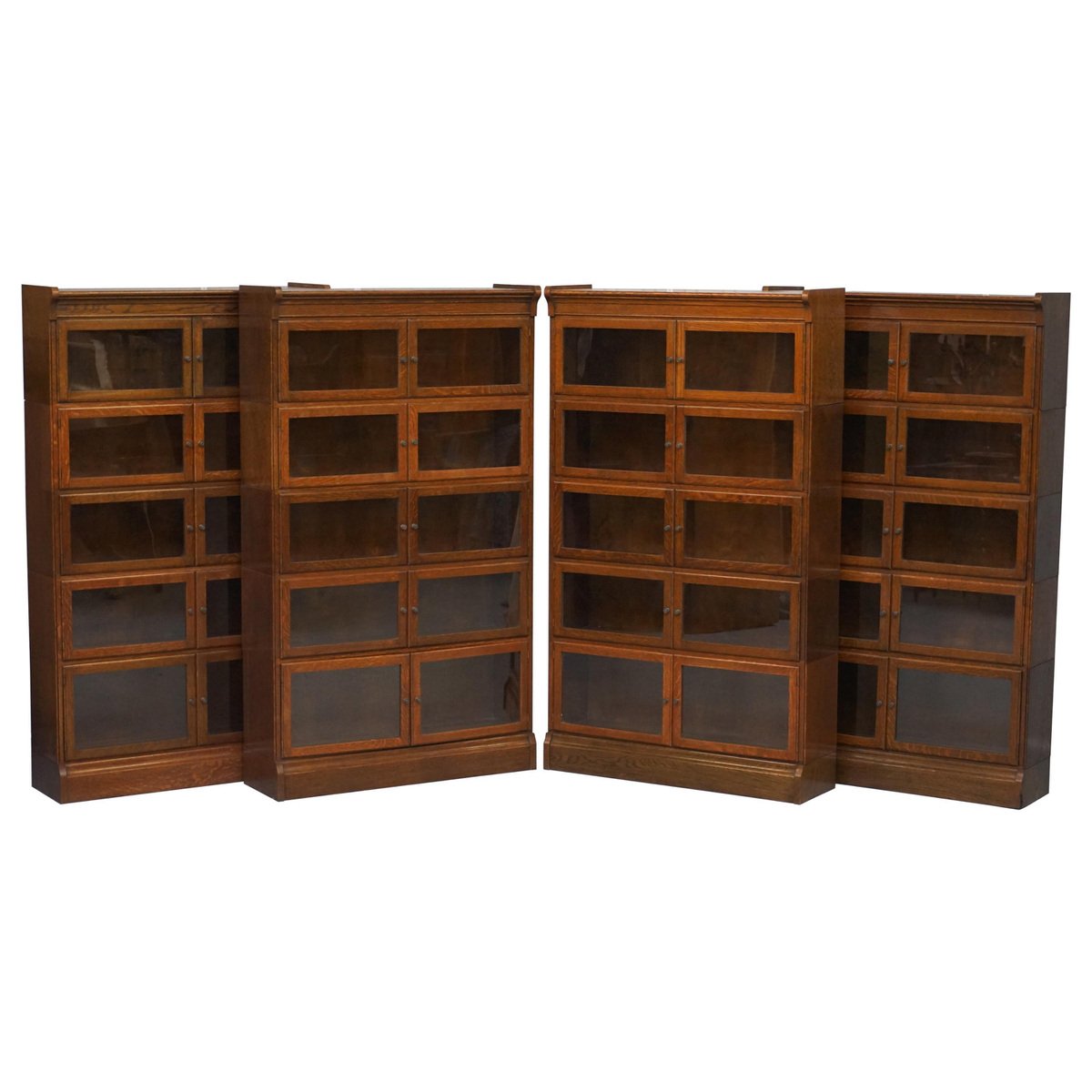 modular adjustable stacking legal library bookcases from minty oxford set of 4 GZP-1006519