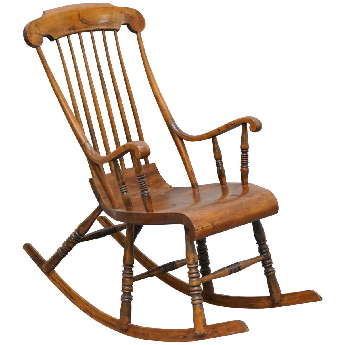 swedish william iv pine rocking armchair 1830s GZP-1006897