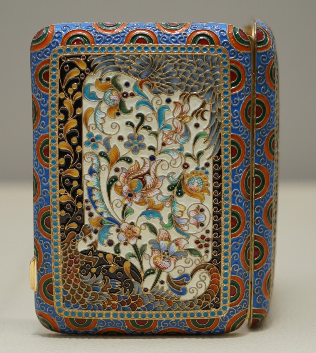 Portasigarette Antico Portasigarette Metallico Dragon Z7 - Vintage Per 20 Sigarette Portasigarette Regalo Fumatori