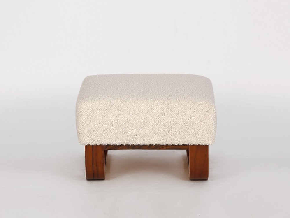 mid century stool in boucle 1950s TW-1007928