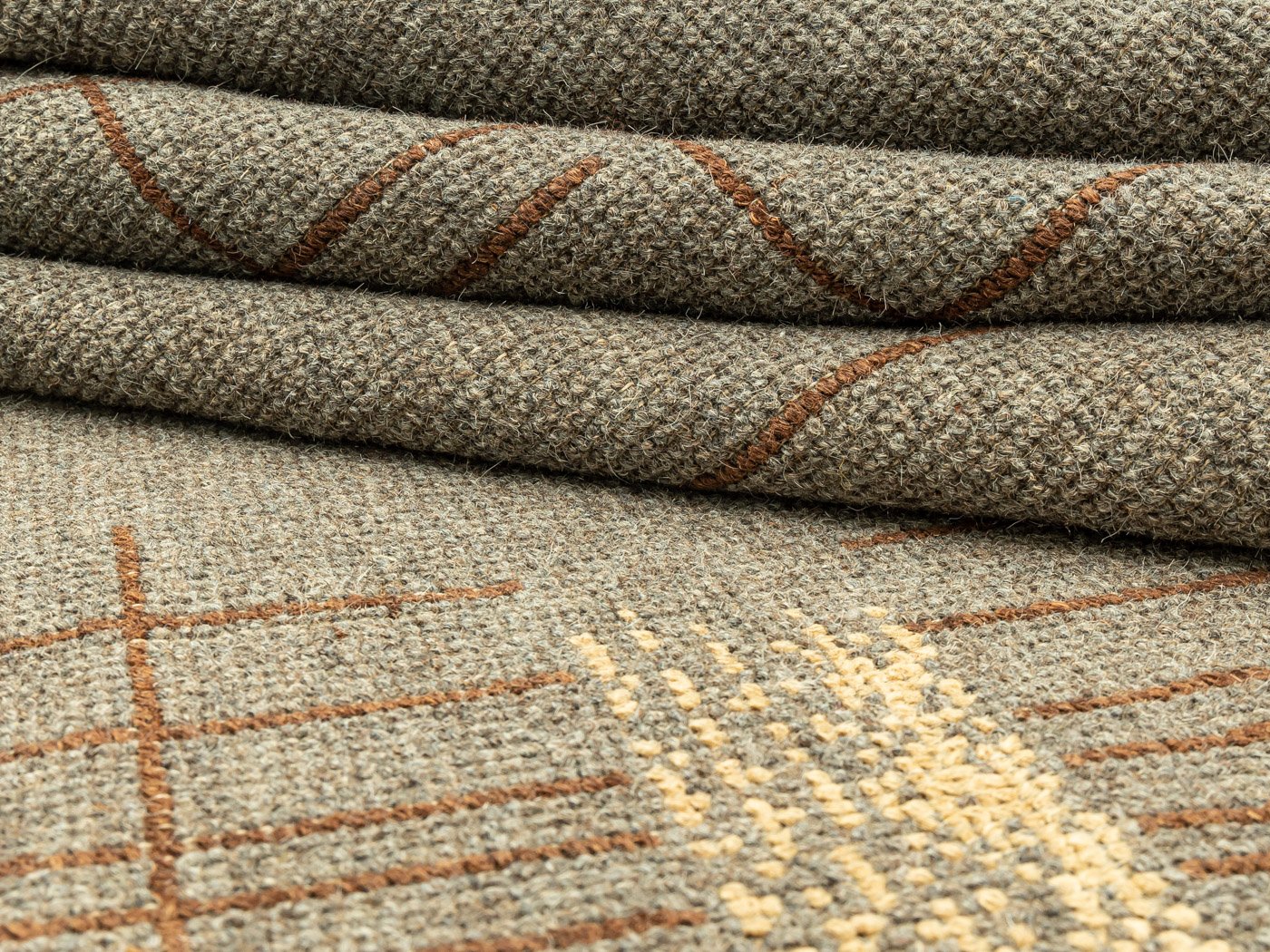 Modern 1950s Rug Mid-Century Modern Wool Rug, 1950s for sale at Pamono