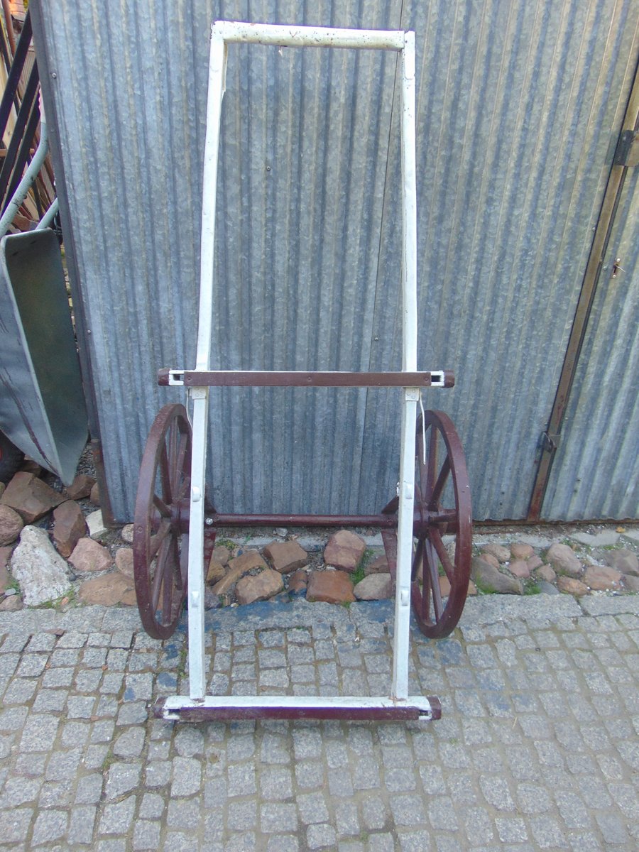 art deco wooden trolley with wheels CAQ-1010556