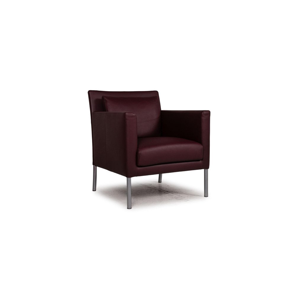 jason dark red leather chair from walter knoll wilhelm knoll RQW-1010827