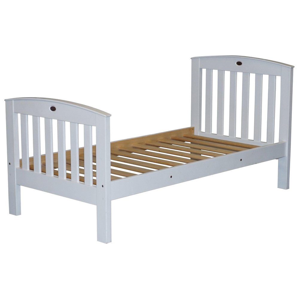 white painted pine single childrens bed frame GZP-1013399