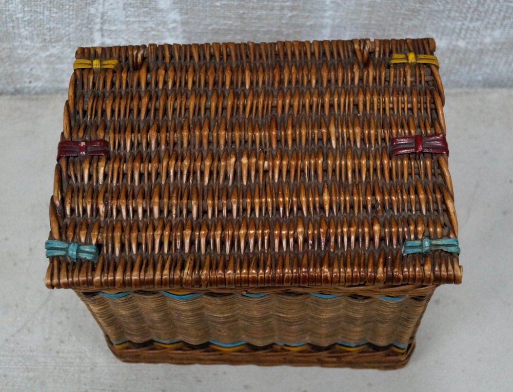Red Hamper Cesto Portabottiglie In Vimini - 6 Bottiglie Per