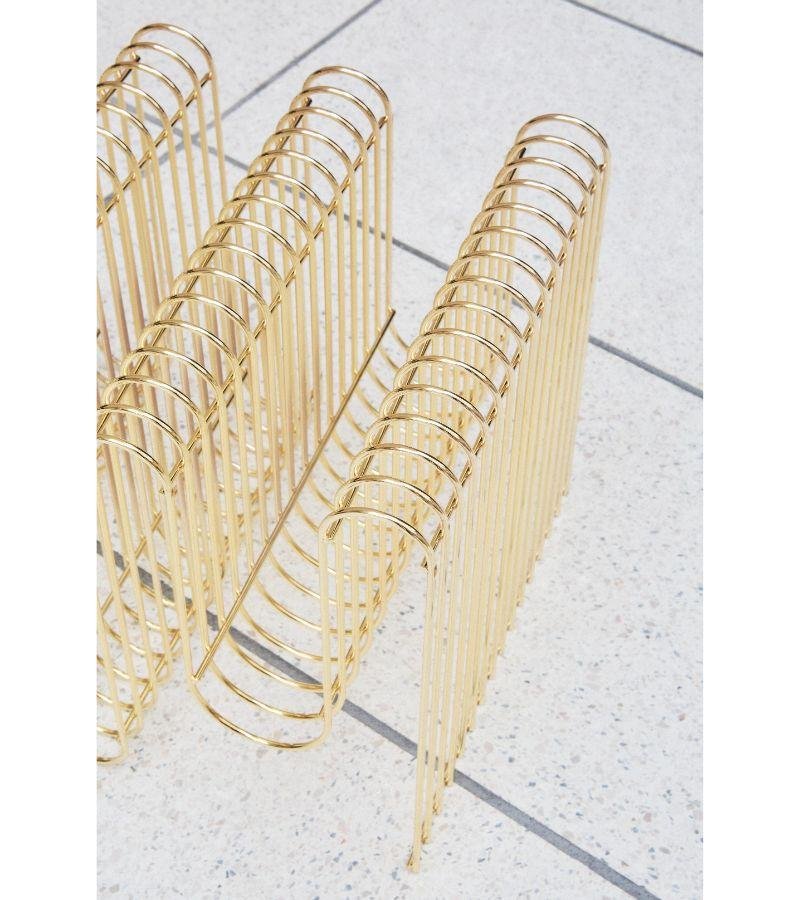 Gold Magazine Holder for sale at Pamono