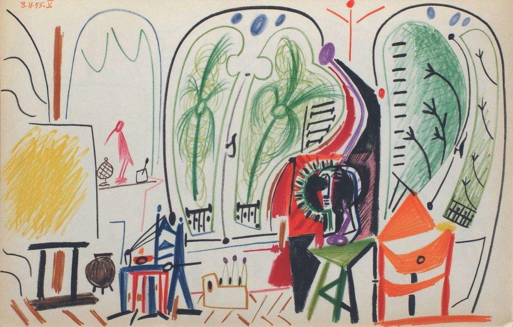 Carnet De Californie 31 Par Pablo Picasso 1959 En Vente Sur Pamono carnet-de-californie-31-par-pablo-picasso-1959-en-vente-sur-pamono