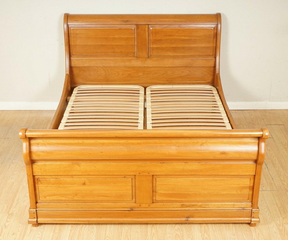 vintage oak double sleigh bed frame from waring gillow ZSY-1019821