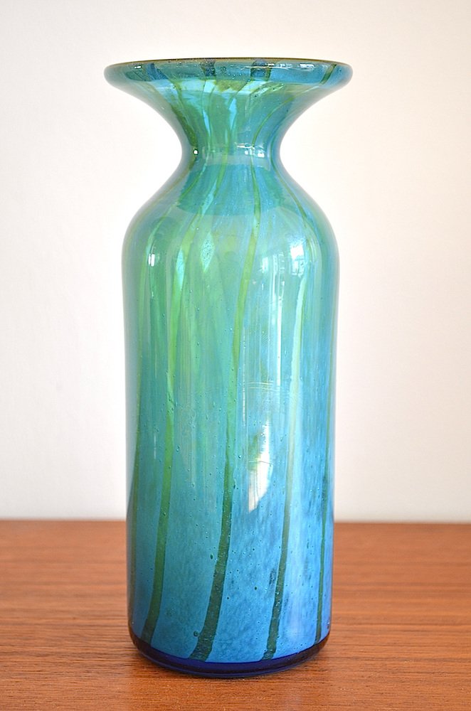 Vase en Verre par Michael Harris pour Mdina, 1970s en vente sur Pamono