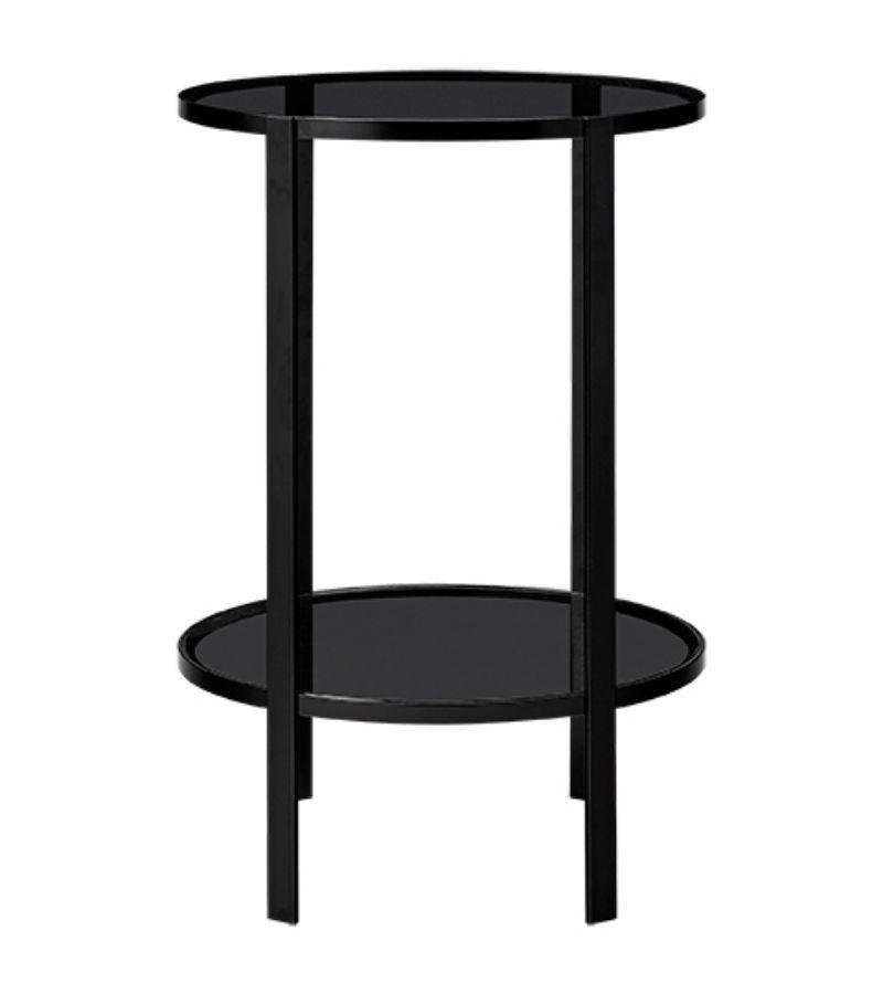 Black Glass Contemporary Coffee Table for sale at Pamono