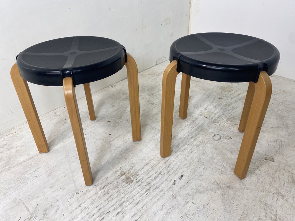 Set of Vintage Scandinavian Style Stools from Kembo, 1970s for sale at ...