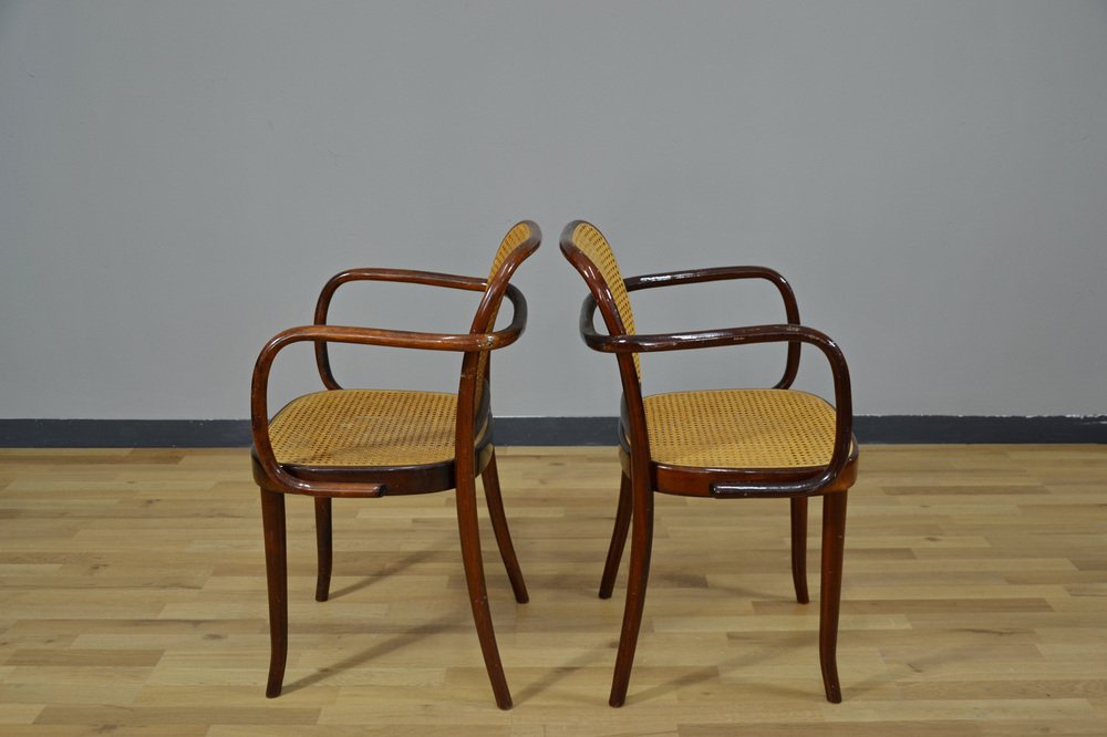 small armchairs in vienna straw and wood from sautto liberale italy 1960s set of 2 QZZ-1029460