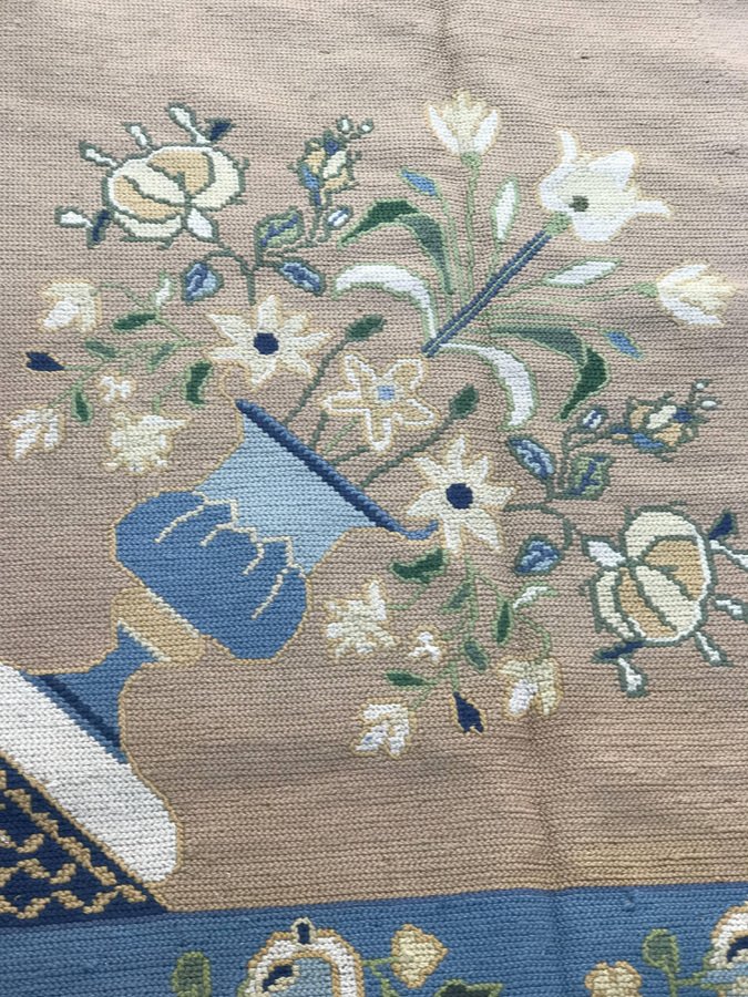 Portuguese Needlepoint Rug from Arraiolos Factory, 1920s for sale at Pamono