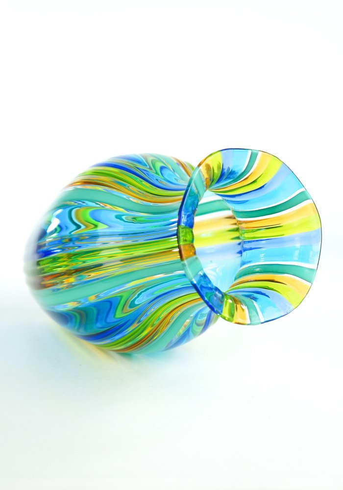 Vase verre soufflé Murano - Antiquités