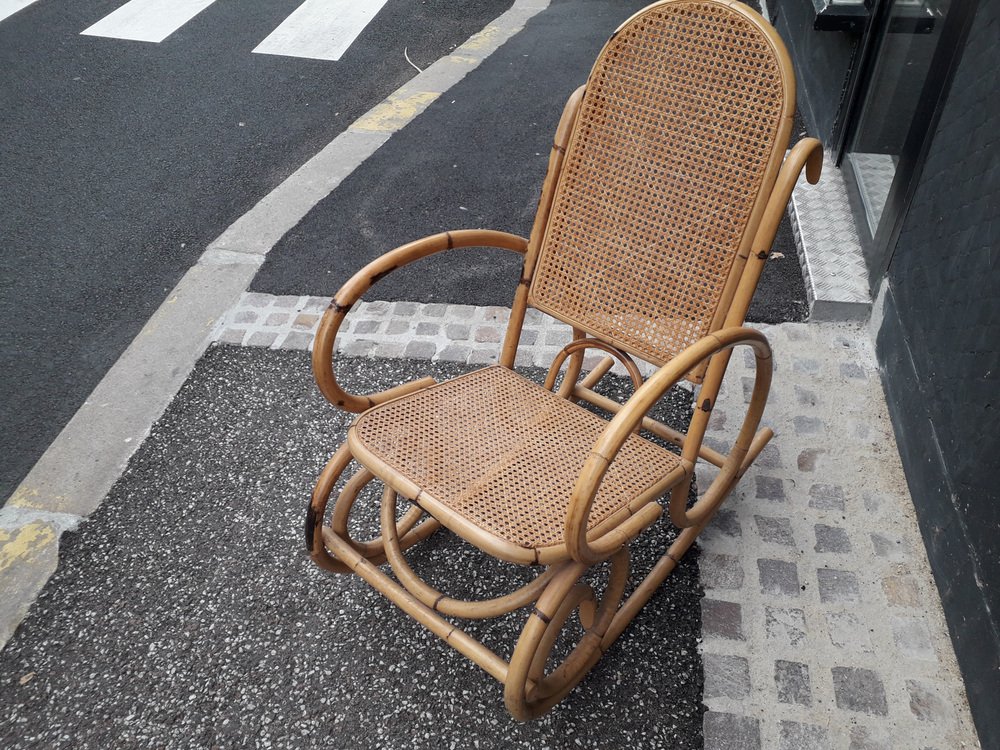 rocking chair in rattan EAD-1033533