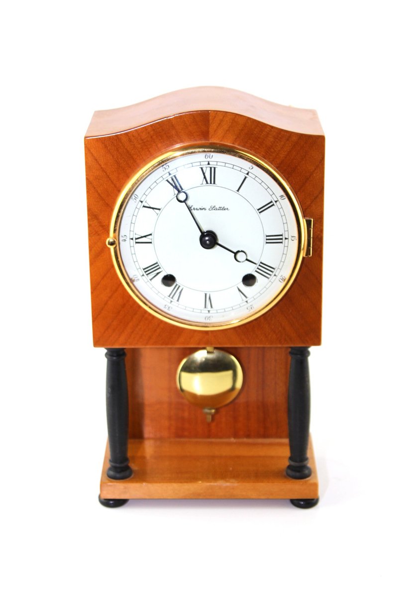 Table Pendulum Clock by Erwin Sattler, Munich, 1950s for sale at Pamono