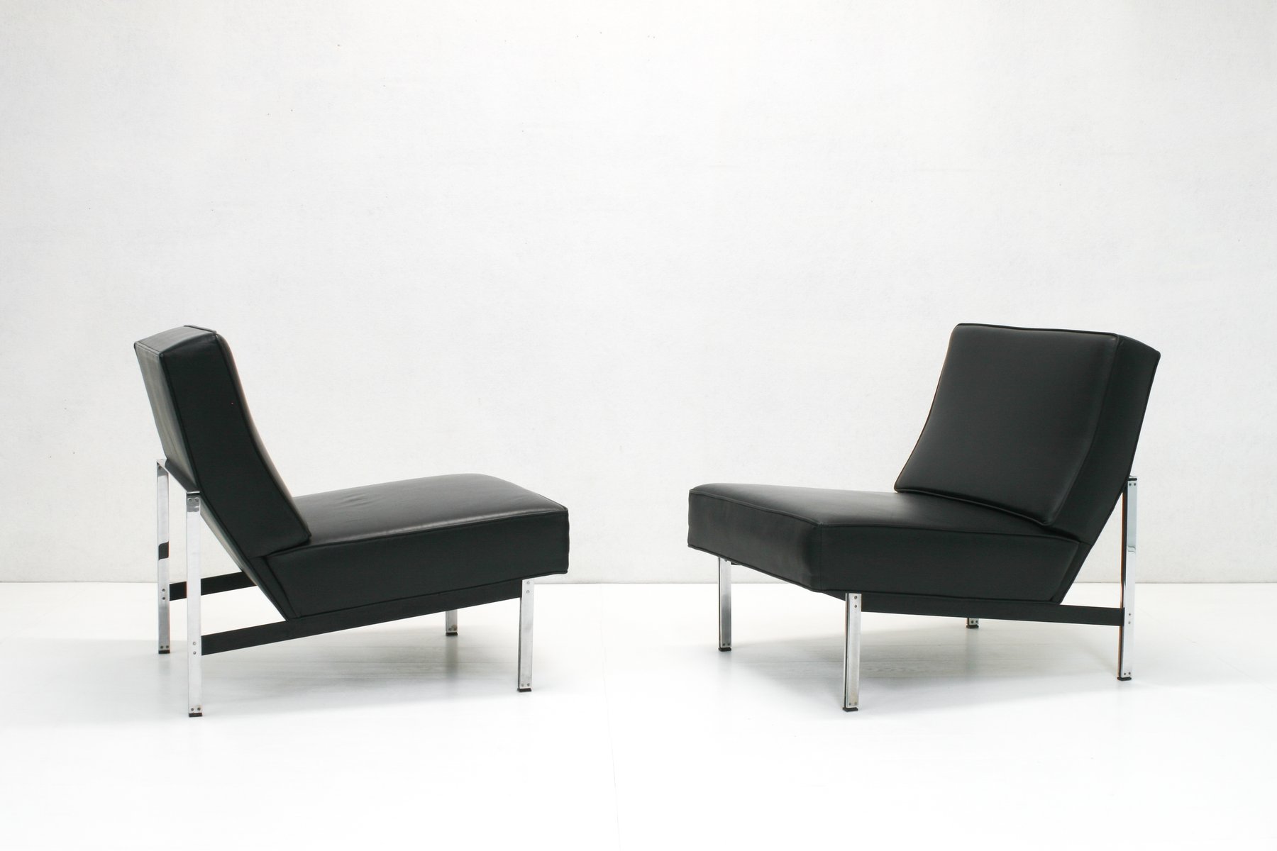 model 51 parallel bar slipper chairs by florence knoll for knoll international 1960s set of 2 SES-1054301