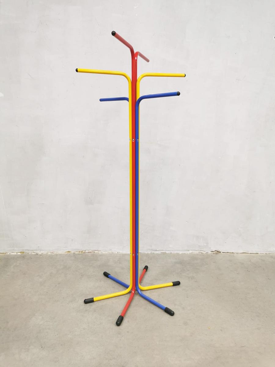 Vintage Scandinavian Primary Colored Kapstok Coat Rack Stand from Ikea
