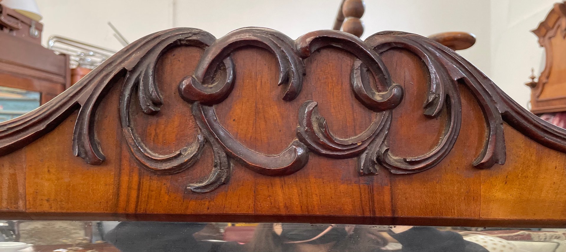 Tilting Floor Mirror in Walnut for sale at Pamono