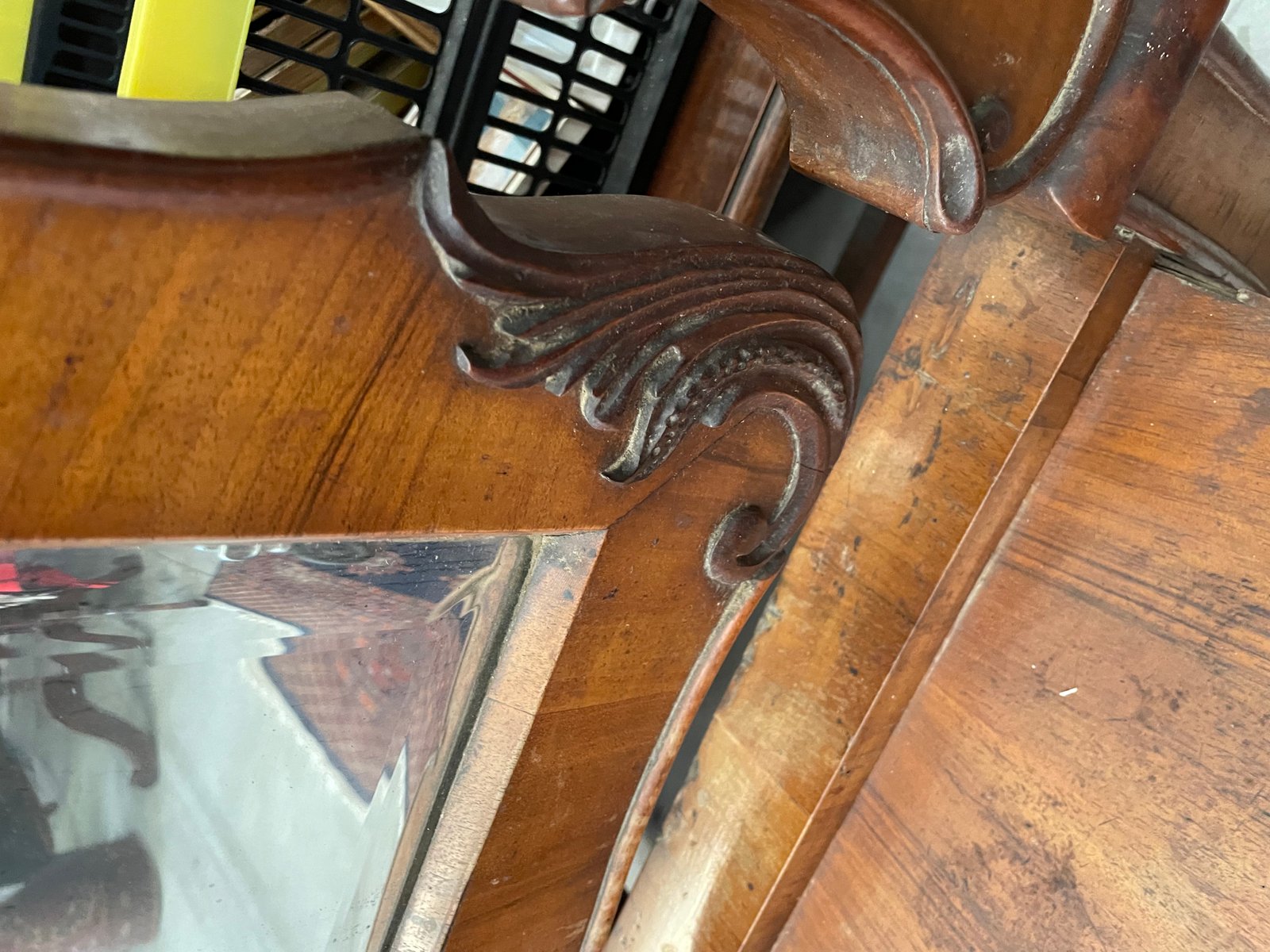 Tilting Floor Mirror in Walnut for sale at Pamono