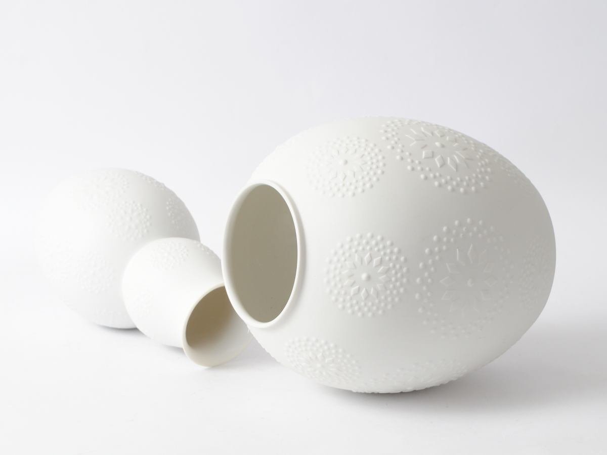D'vine Dev, 94 O D 2   Vaso in ceramica per piante con foro di drenaggio e sottovaso, vaso cilindrico per interni, 20,3 cm, nero