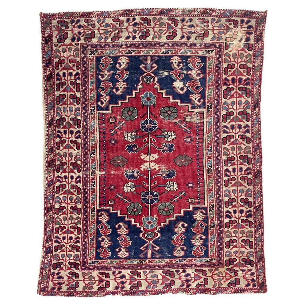 Vintage Wool Turkish Rug, 1940s for sale at Pamono