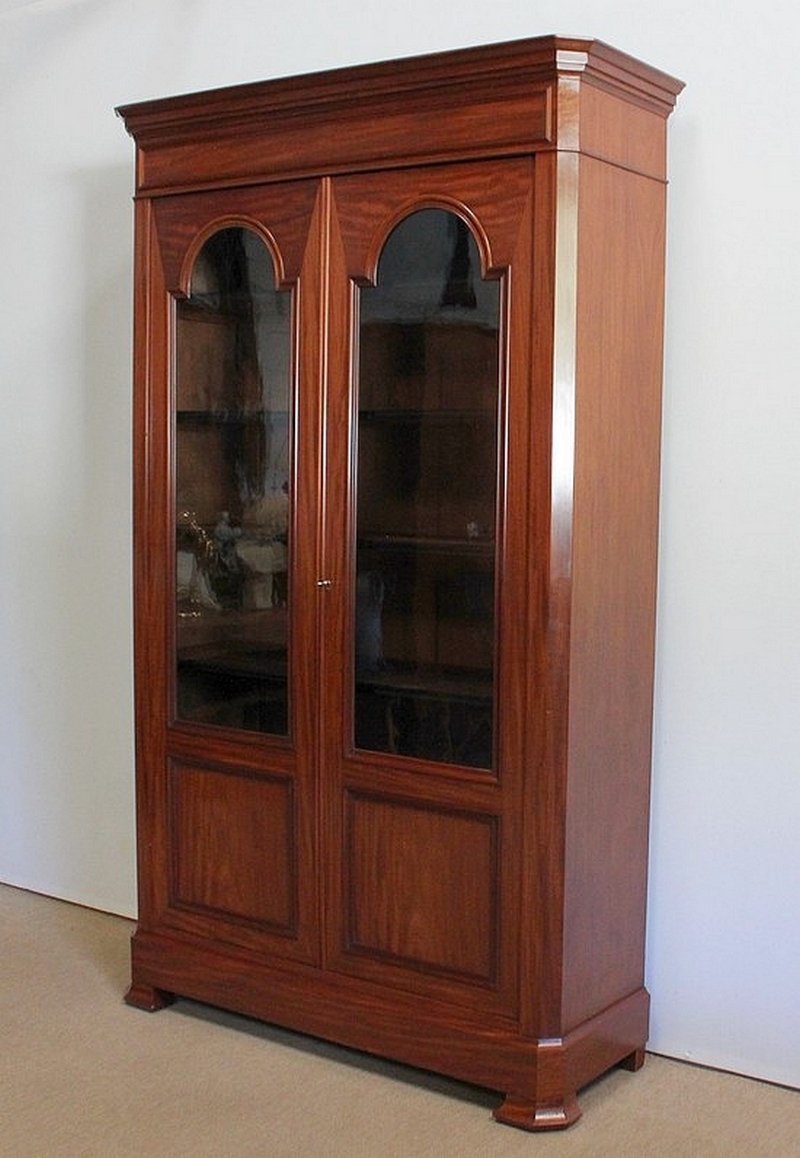 solid mahogany bookcase late 19th century RVK-1065184