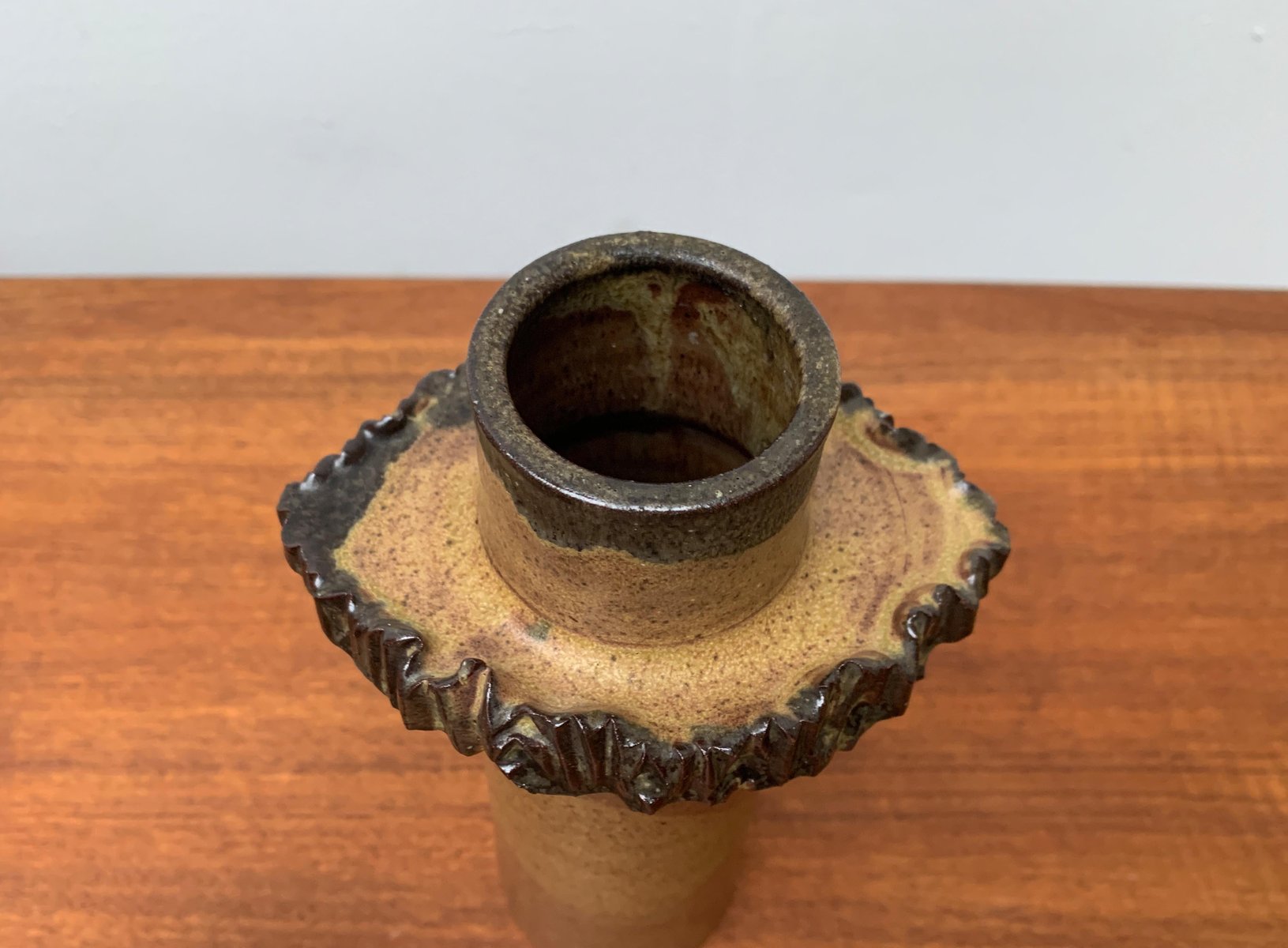 MidCentury German Pottery Vase by Luise Duncker, Set of 2 for sale at