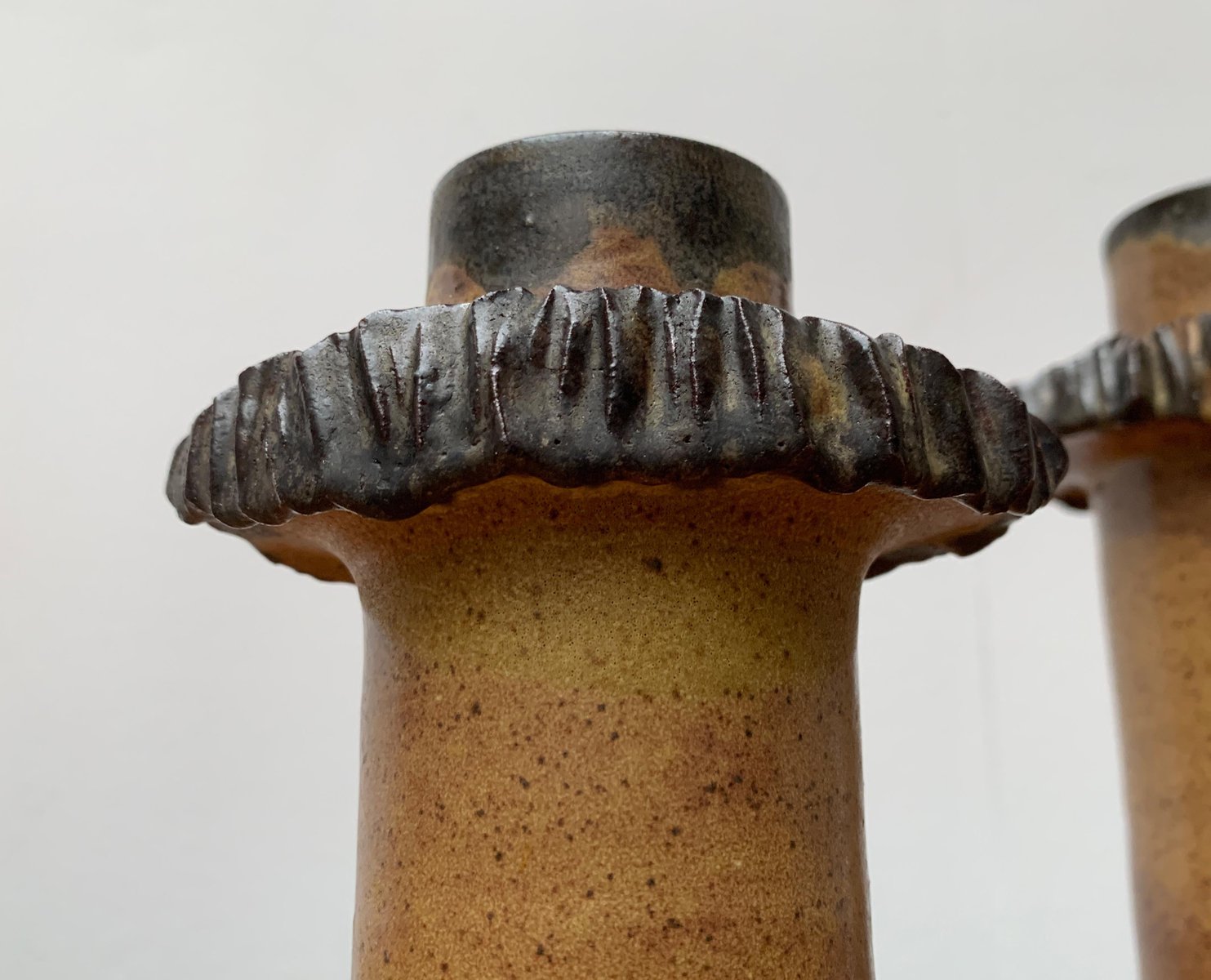 MidCentury German Pottery Vase by Luise Duncker, Set of 2 for sale at