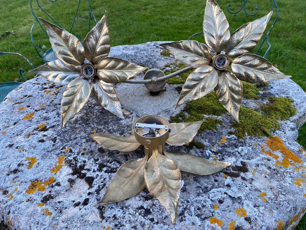 Apliques belgas florentinos de Willy Daro para Massive Lighting. Juego