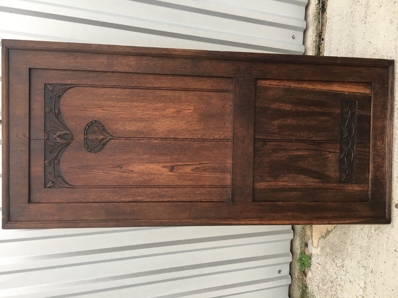 Antique Oak Wardrobe Door for sale at Pamono