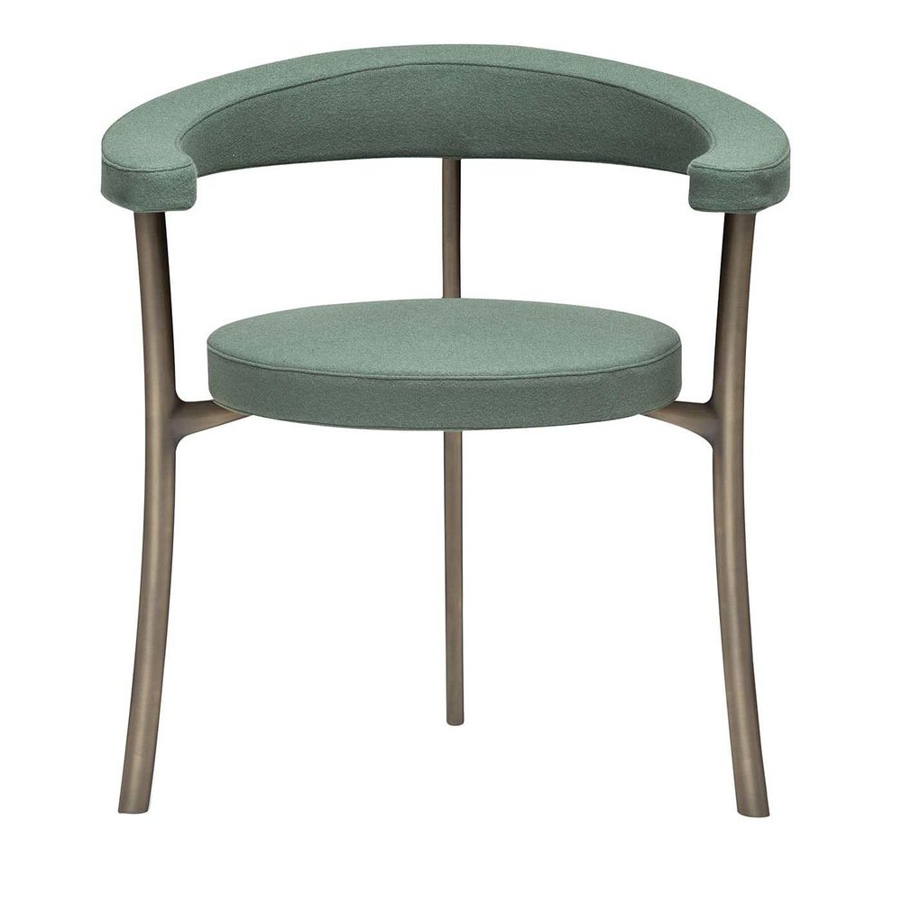 Katana OliveGreen Chair by Paolo Rizzatto for sale at Pamono