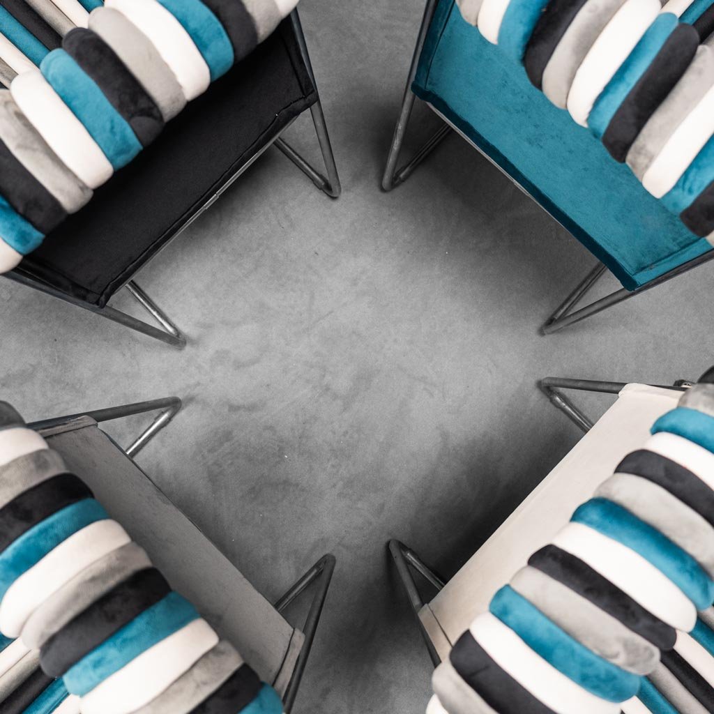 Vintage Velvet Chairs, Set of 4 for sale at Pamono